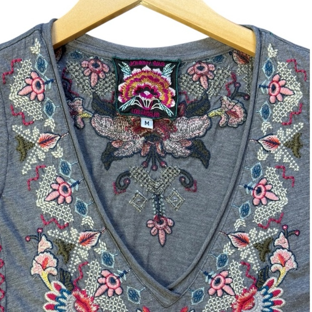 Johnny Was Nindi Cold Shoulder Embroidered Tunic size M - Picture 4 of 11